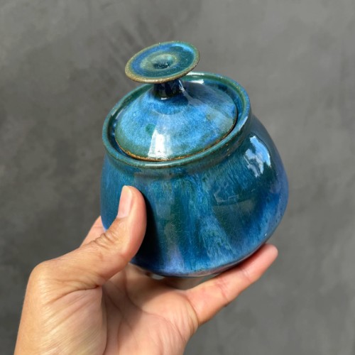 Handmade Ceramic Jar with Lid